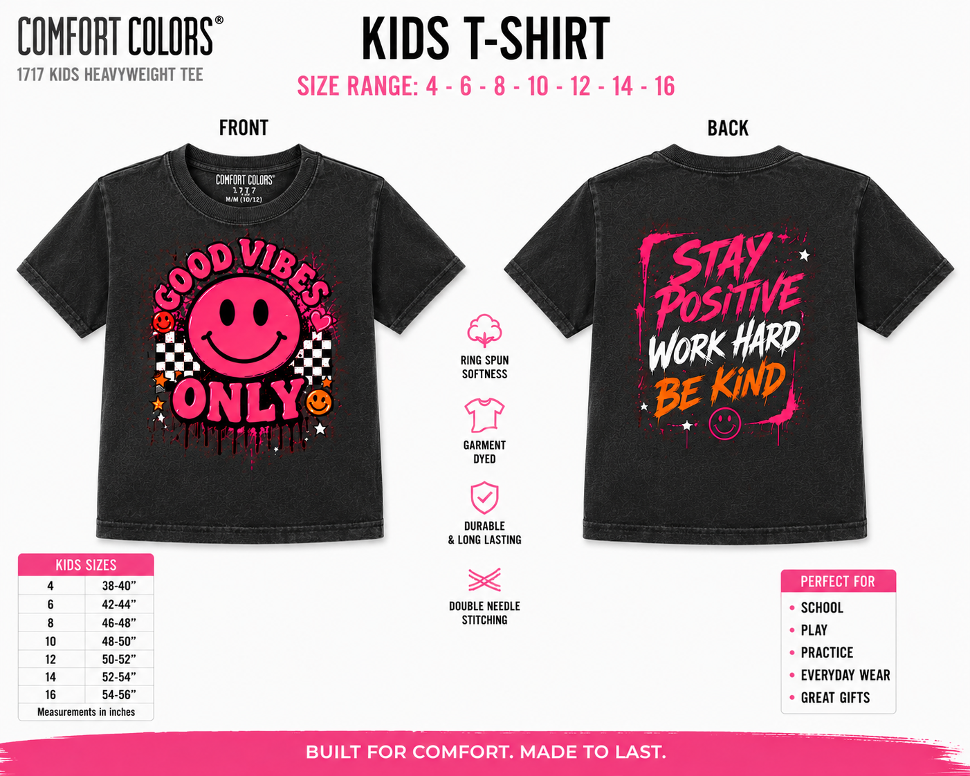 Custom Shirt - Comfort Colors 1717 Kids 4-16