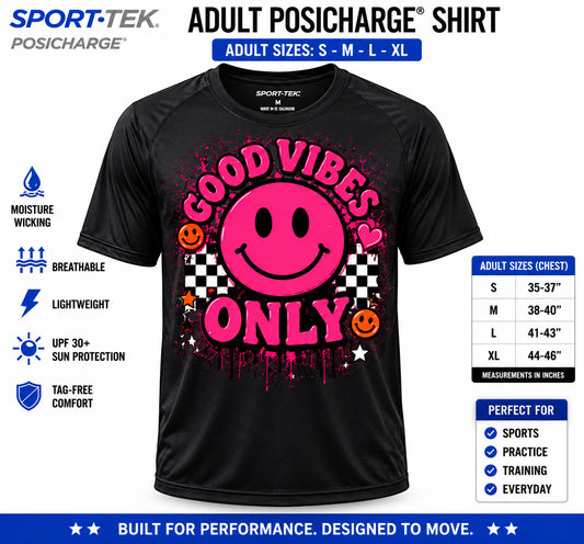 Dri Fit Shirt - Sport-Tek PosiCharge Adult S-XL Front Only