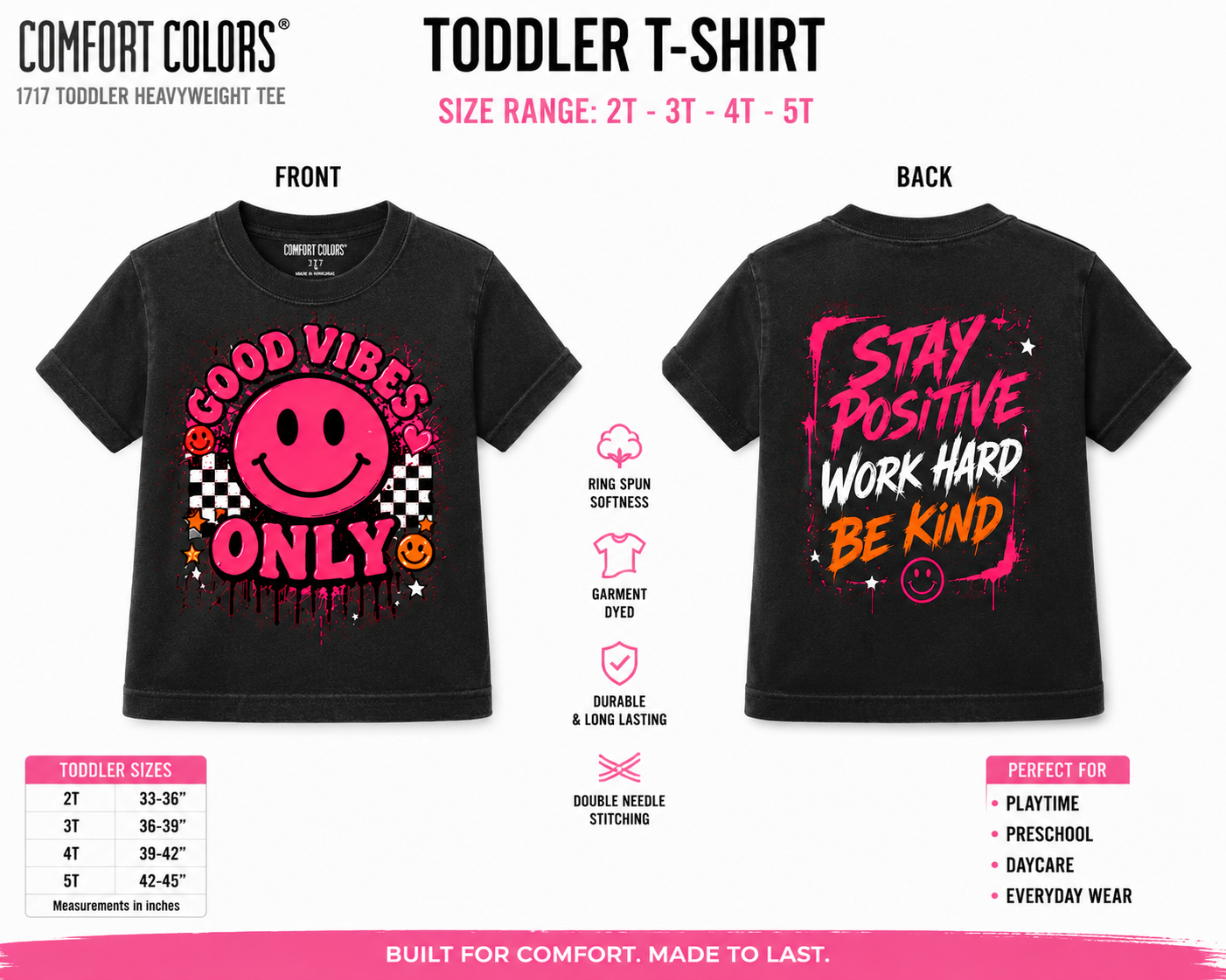 Custom Shirt - Comfort Colors 1717 Toddler 2T-5T