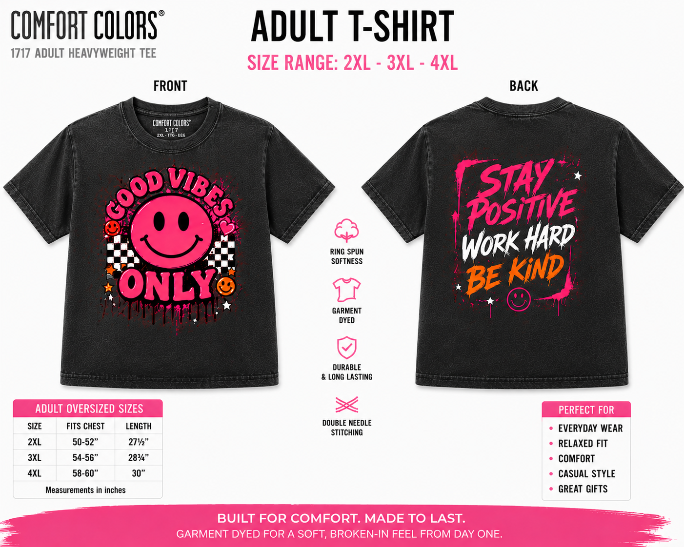 Custom Shirt - Comfort Colors 1717 Adult 2XL-4XL