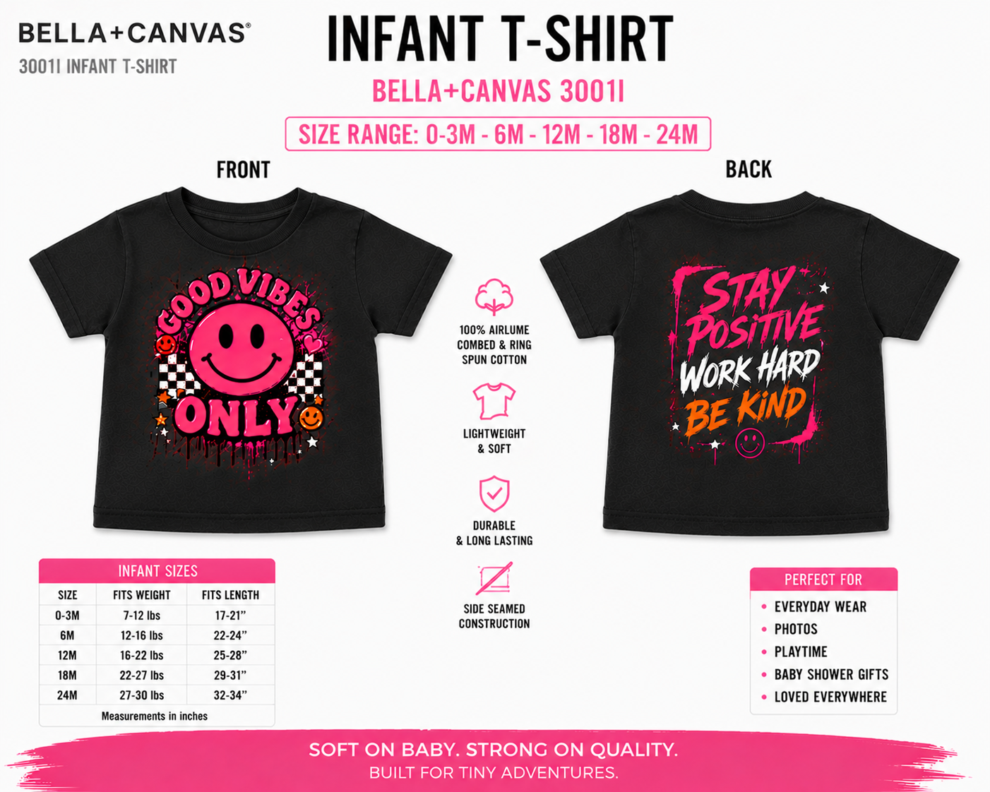Custom Shirt - Bella+Canvas 3001 Infant 0-24M