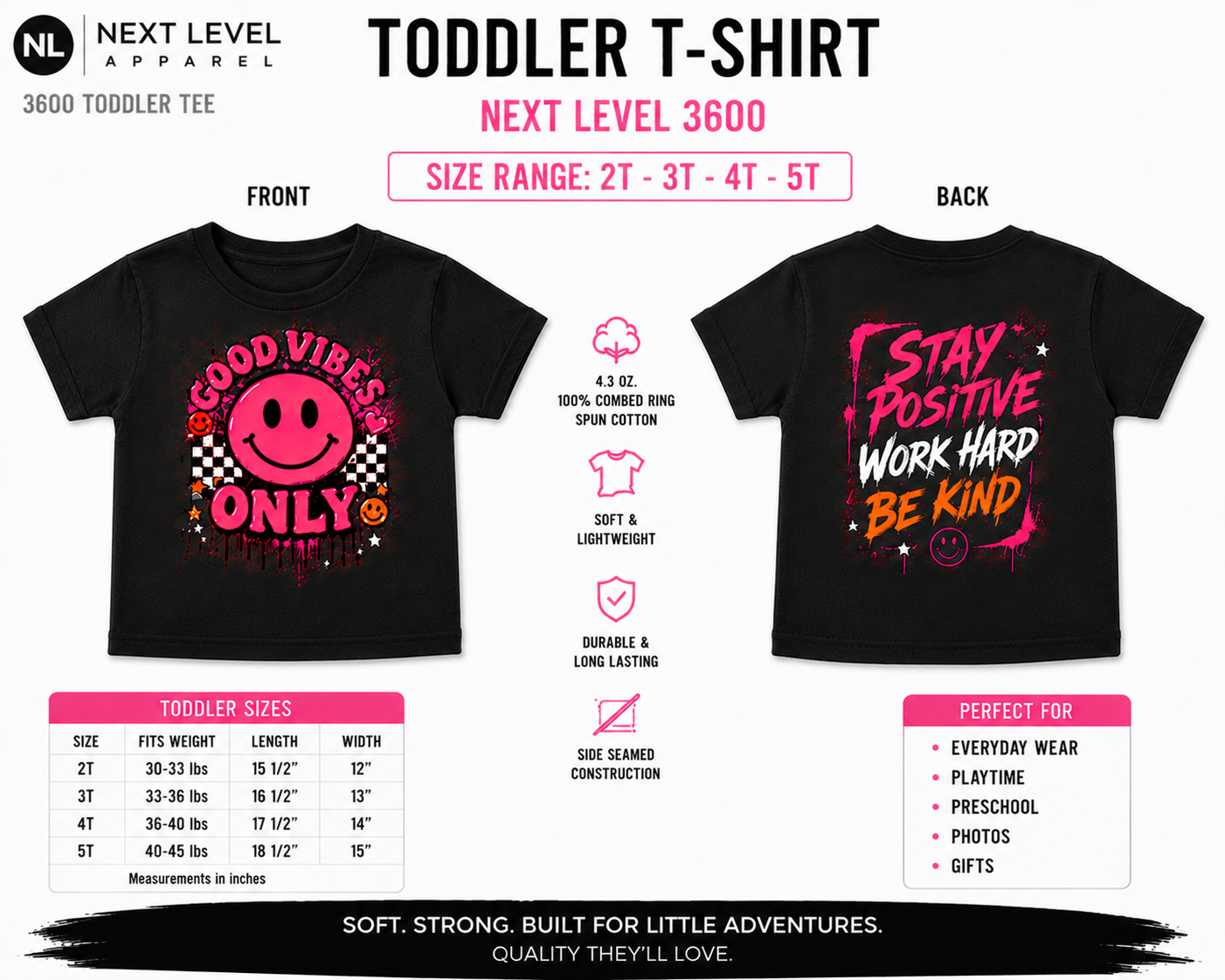 Custom Shirt - Next Level 3600 Toddler 2T-5T