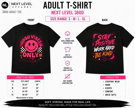 Custom Shirt - Next Level 3600 Adult S-XL