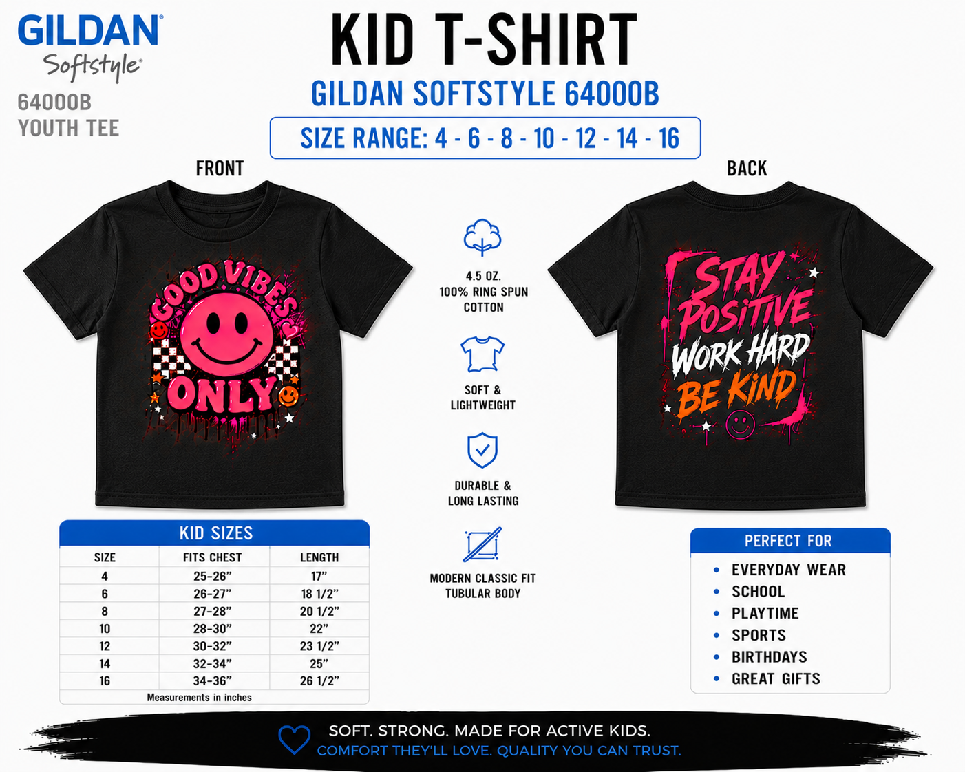 Custom Shirt - Gildan Softstyle Kids 4-16